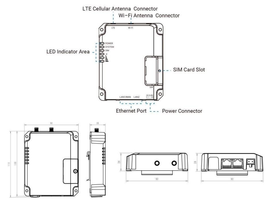 UR32S-L04EU-P 3G &amp;amp; 4G router,WiFI,  PoE